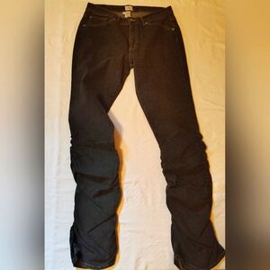 Calvin Klein Dark Gray Straight Rouched Legs Denim